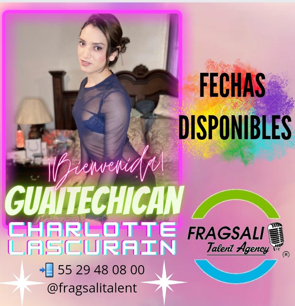 fragosomanager's tweet photo. Bienvenida  #Guaitechican a @fragsalitalent 🦄
FECHAS DISPONIBLES 
📲 55 29 48 08 00 https://t.co/T4dKs9yi7O