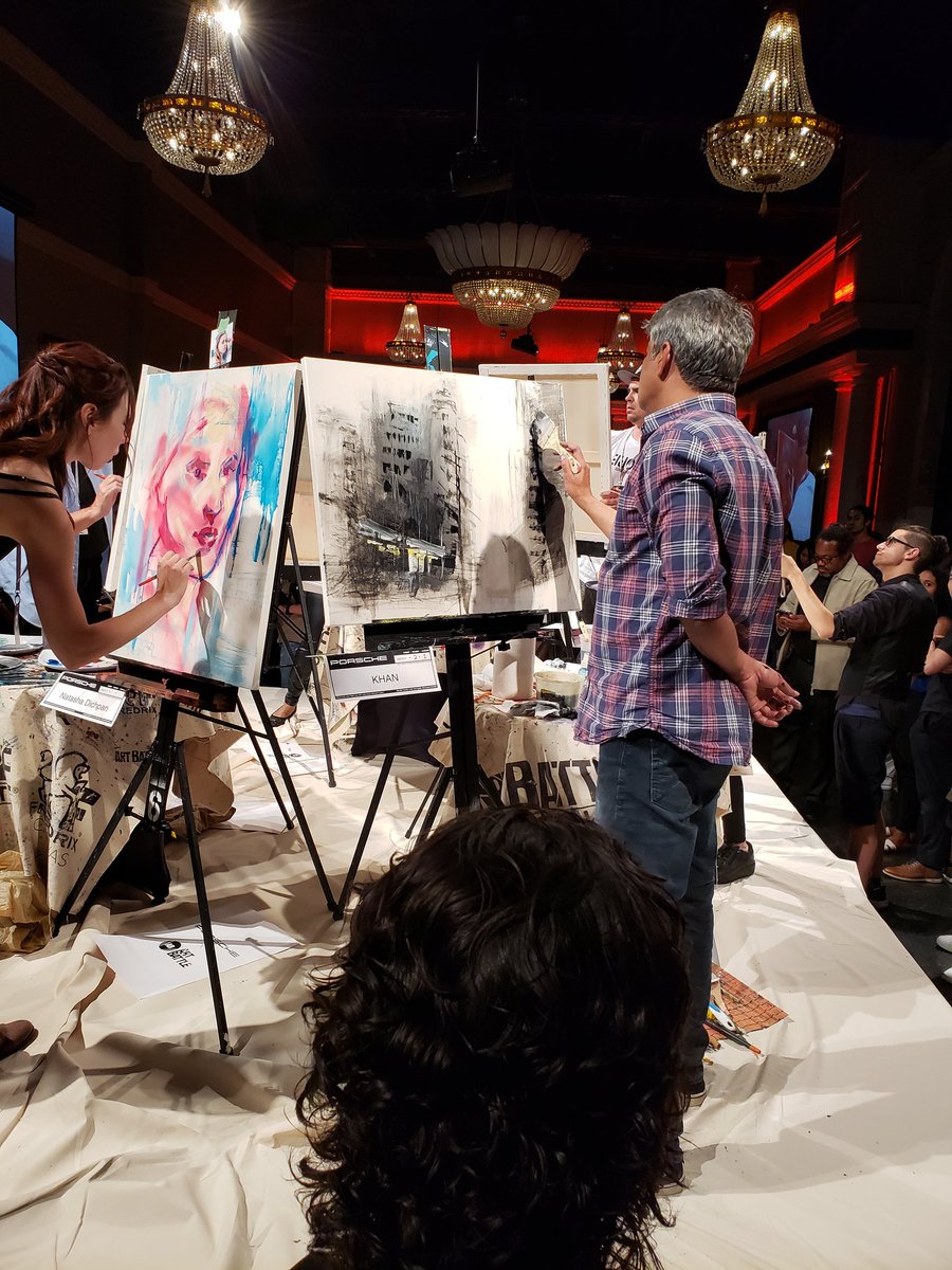 Art Battle National Championship on now in TO #Porsche #artbattle