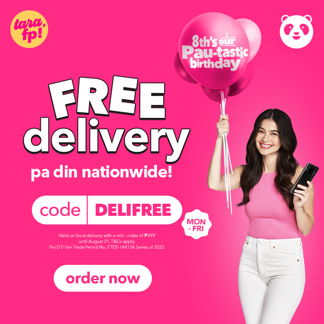 awesamrecosph's tweet photo. Food Delivery x DELIFREE via @foodpandaph
Promo Code: DELIFREE (min. order PHP399)
Promo Period: June 01 to August 31,2022 (every Monday to Friday)
Valid for New and Existing Customers
Order Link: https://t.co/6CgCHKnkjn
#aweSAMrecos #foodpandaPH #aweSAMeats https://t.co/SWaVm9eLKt