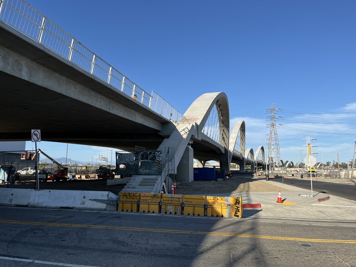 Oh the pedestrian stuff leading to the new bridge can wait, right?