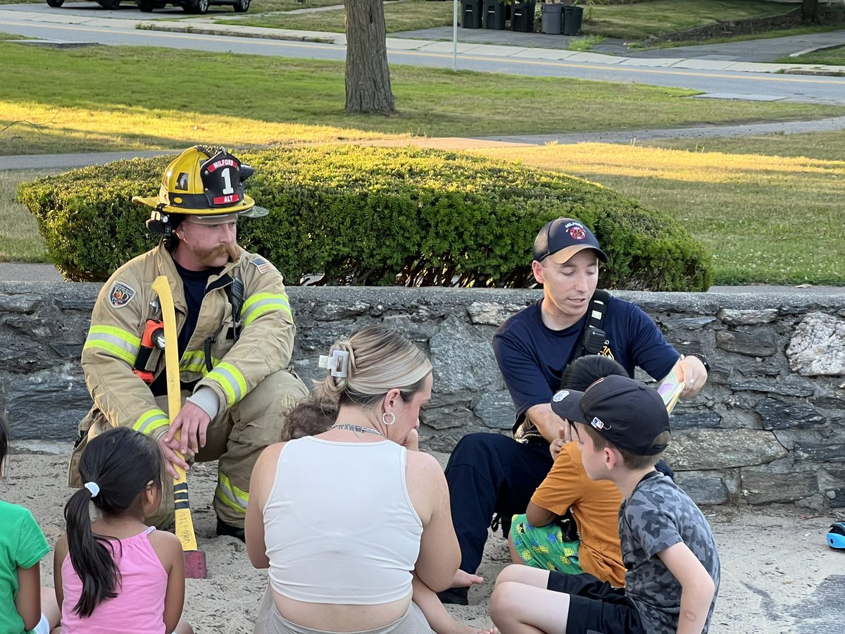 Guess who drove the fire truck!  <a href="/Milfordfire/">Milfordfire</a> Thank you for a great evening reading books and showing off the firetruck!