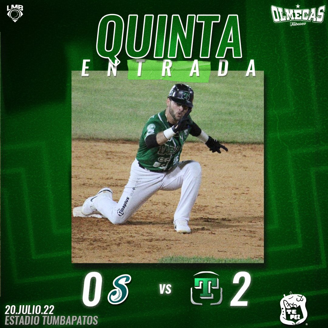 OlmecasTabasco's tweet photo. Cinco entradas completas en el Tumbapatos 🏟️ 🦆

#SomosOlmecas👊🏽⚾️ https://t.co/yjJ1N3AiTd
