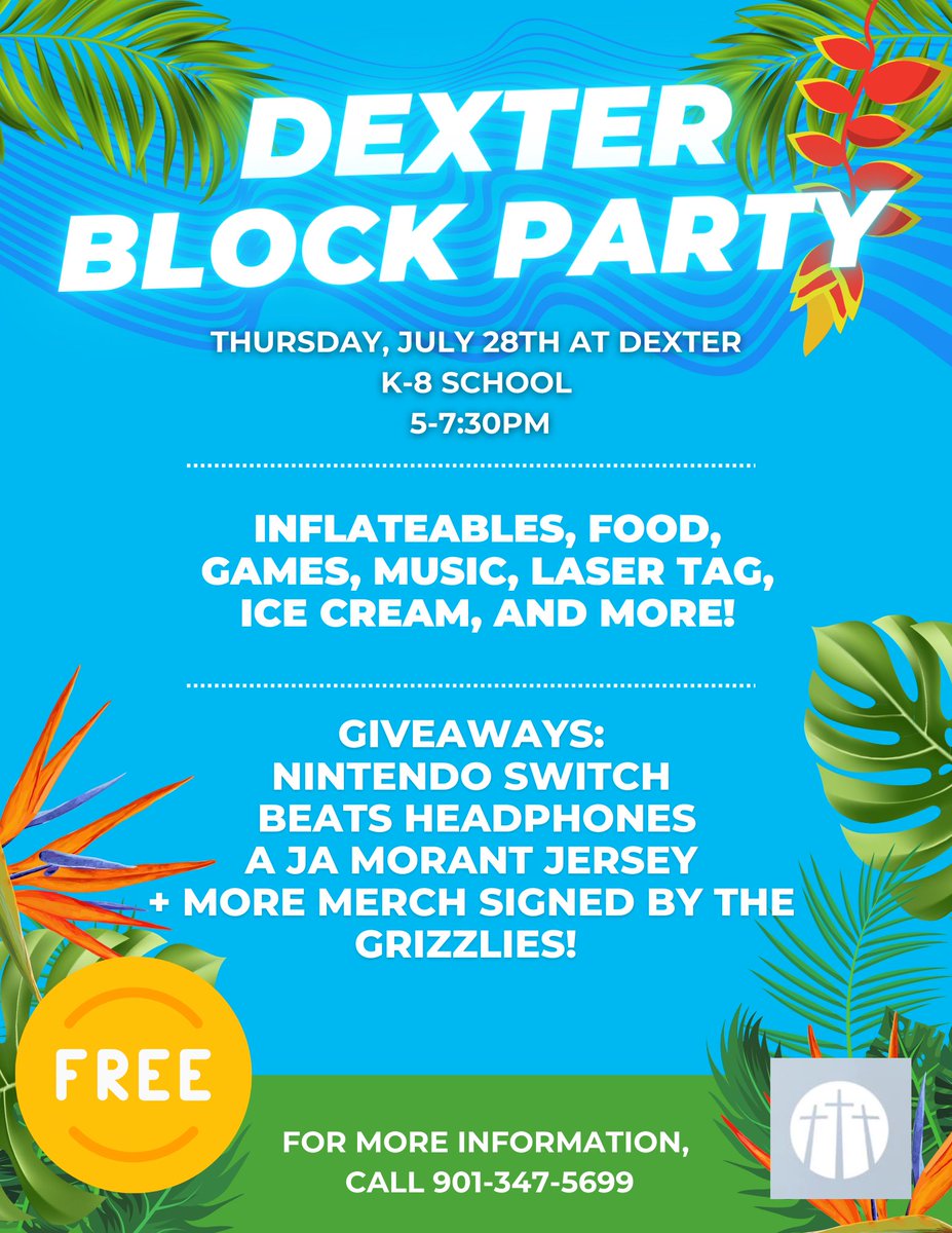 DexterK8MSCS's tweet image. DEXTER COMMUNITY! This one is for you! During the week of July 25-28th, Bellevue will be hanging out in your community, hosting different activities for you and your family. We hope to see you at our Back to School Block Party! See graphic below 👇