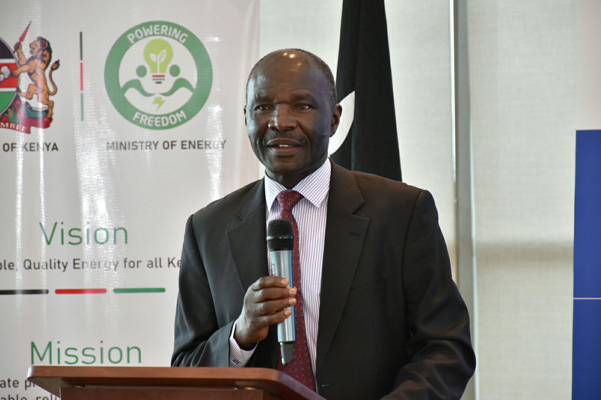 PS Energy Maj. Gen. (rtd) Dr. Gordon Kihalangwa said the KCERT 2050 will assist in the  exploration of different energy/emissions scenarios