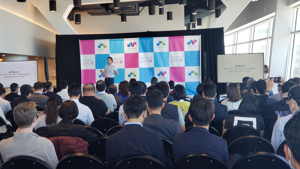 Eye opening to represent <a href="/NoTraffic_/">NoTraffic - IoT Platform for Urban Mobility</a> today   at the <a href="/Smartcity_x/">SmartCityX</a> and <a href="/ScrumVentures/">Scrum Ventures</a> event and hear <a href="/JeffSMerritt/">Jeff S. Merritt</a> question how the smart city initiatives will benefit the citizens and cities of tomorrow and how business models matter.