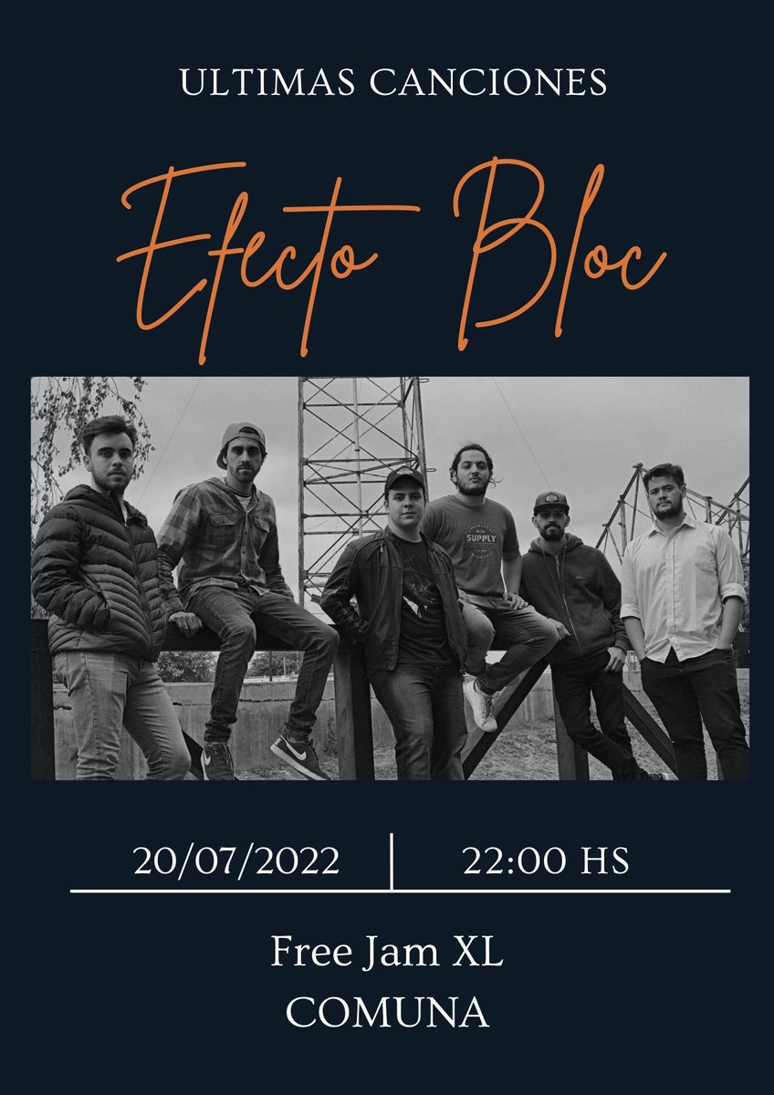 Buenas!
Hace mucho que no aparecíamos por acá, pero queremos invitarlos esta noche a la Free Jam en Comuna, donde estaremos presentándonos por ultima vez!
La entrada es gratuita, y el evento arranca a las 22 hs. y hay un montón de amigos que van a estar tocando. 
Los esperamos!