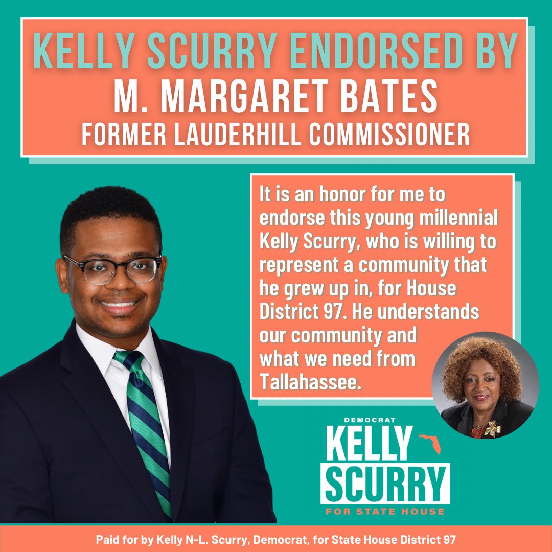 And the endorsements keep coming! Thank you so much to the Honorable Margaret Banks for your kind words. We are thrilled that so many community leaders have already given their support to this campaign.