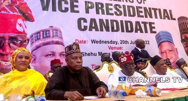 channelstv's tweet image. No CAN Official Attended Shettima’s Unveiling As APC VP Candidate, Says PRO channelstv.com/2022/07/20/no-…