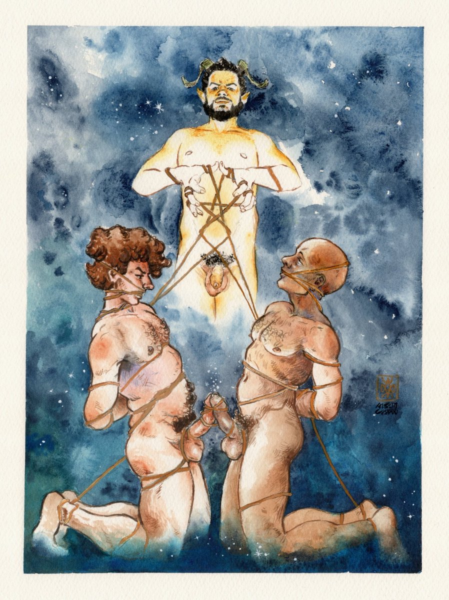 "wedding celebration", watercolor by <a href="/AlsonCastro/">Alson Castro</a> 
original SOLD

#gay #gayart #gayanimation #gaywitch #witchcraft