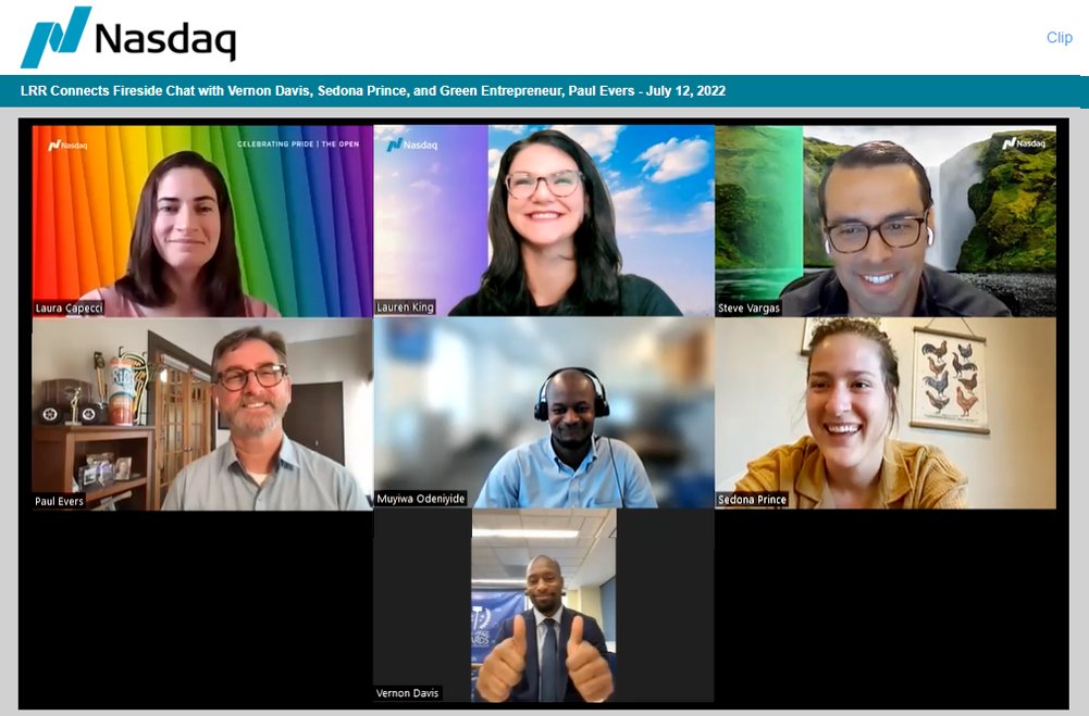 BTS: Last week we had the honor of speaking to <a href="/Nasdaq/">Nasdaq</a>'s employee community about our commitment to sustainability and a triple bottom line with legends <a href="/VernonDavis85/">Vernondavis85</a> and <a href="/SedonaPrince_/">SEDONA</a>. Topics from #impactinvesting to leveraging athletics as a platform for change.⁠