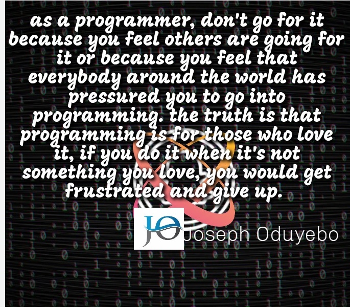 Joseph_oduyebo's tweet image. #programming
#beabetterprogrammer
#dev
#100daysofcode
#webdeveloper.
#appdeveloper
#dev
#flutter
#flutterdeveloper
#flutterdev
#Html
#css
#javascript
#react
#youngdev