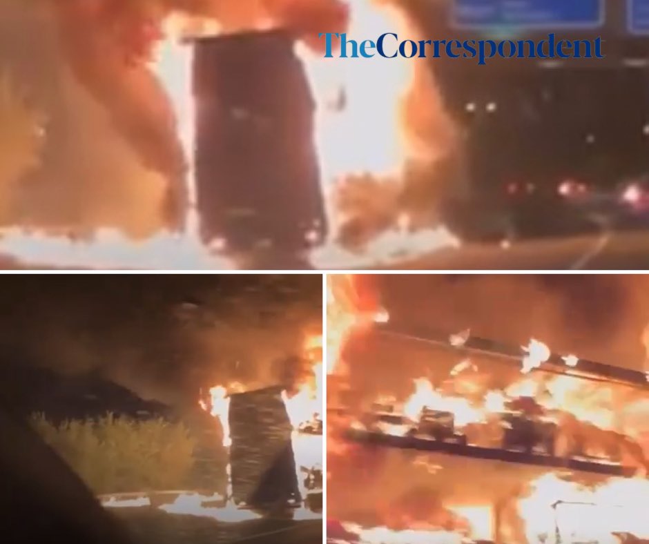 🚨 M60 ALERT

There is a lorry fire on the M60 clockwise between junction 23 and 24 (Snipe and Denton) 

Traffic has been stopped and emergency services are at the scene.