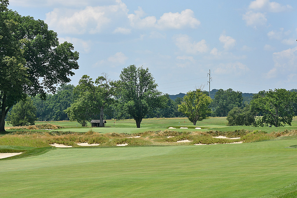 Dan_Sco's tweet photo. Philadelphia Cricket Club's Wissahickon course is celebrating its centennial birthday this year. Spending the week here at the Tillinghast masterpiece for the 118th #GAPOpen was special. Extremely hot, but extremely special. https://t.co/d7naf4StP1