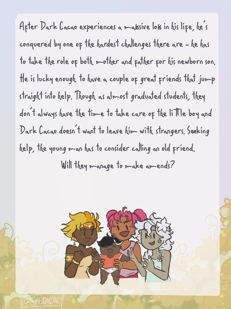 gaecactae's tweet photo. hello there! As I said I will be finishing my hiatus and here i am ^^
not much to say here, so I’m just gonna jump straight to posting theseee. Cover and little description of my #cookierunkingdom comic!
#cookierunfanart #novaturientcrk https://t.co/zxntb68pQp