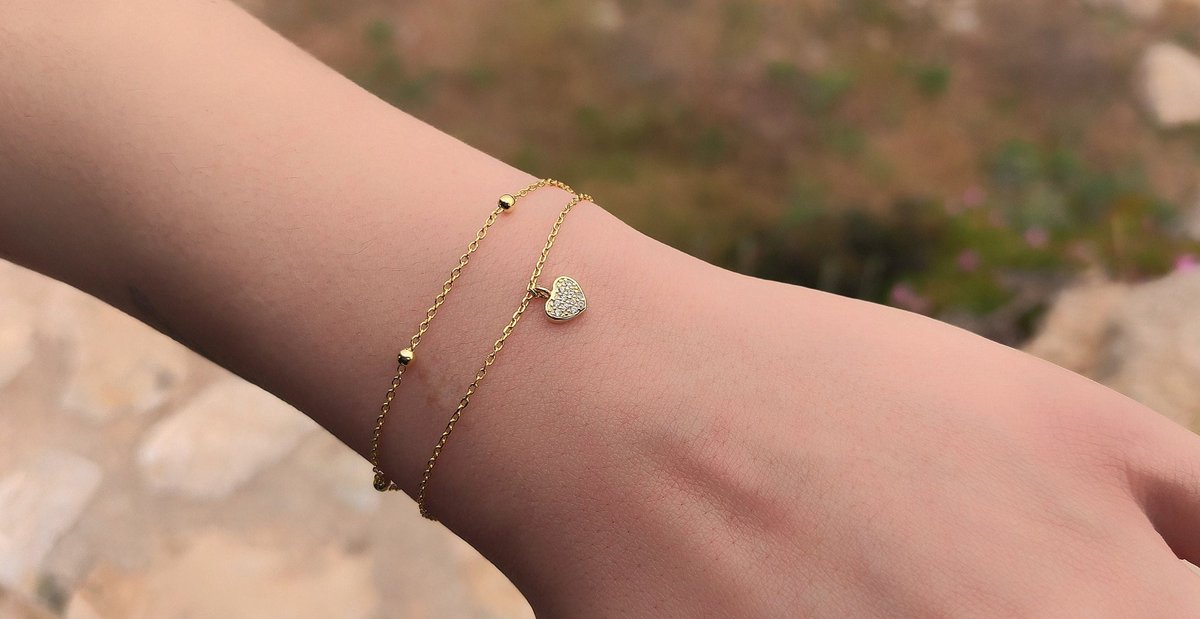 SMinimality's tweet photo. Excited to share the latest addition to my #etsy shop: Double sterling silver gold plated bracelet with hanging heart #zircon #women #lobsterclaw #minimalist #chainbracelet #gildingsilver #zirconjewelry #sterlingsilver https://t.co/ToIRgieD7w https://t.co/E98iW7XwTy
