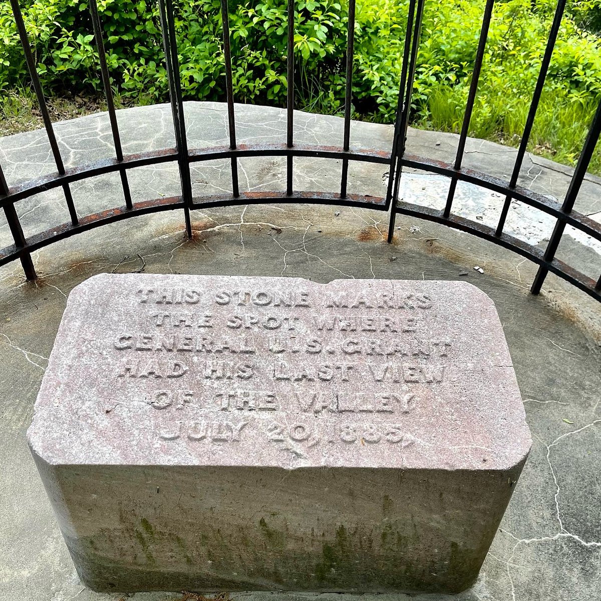 GrantRevealed's tweet photo. In 1884, the Grants had fallen into financial ruin. (And no #potus pension those days.) A day or so before Grant’s #lastview of the valley, as he suffered terminal throat cancer's agony, he finished his 2-vol. memoirs, hoping to provide a financially secure for #firstlady Julia. https://t.co/V5WK5A8s5n