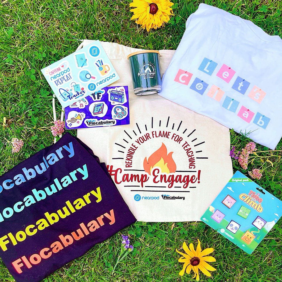 ✨ GIVEAWAY TIME! ✨ #CampEngage returns next week with FREE PD! 🎉 Save your spot: bit.ly/3of931D To celebrate, we’re randomly selecting some of you to win limited-edition camp swag! 👕💙 To enter: ⭐️ RT & reply below with what you're most excited for at #CampEngage!