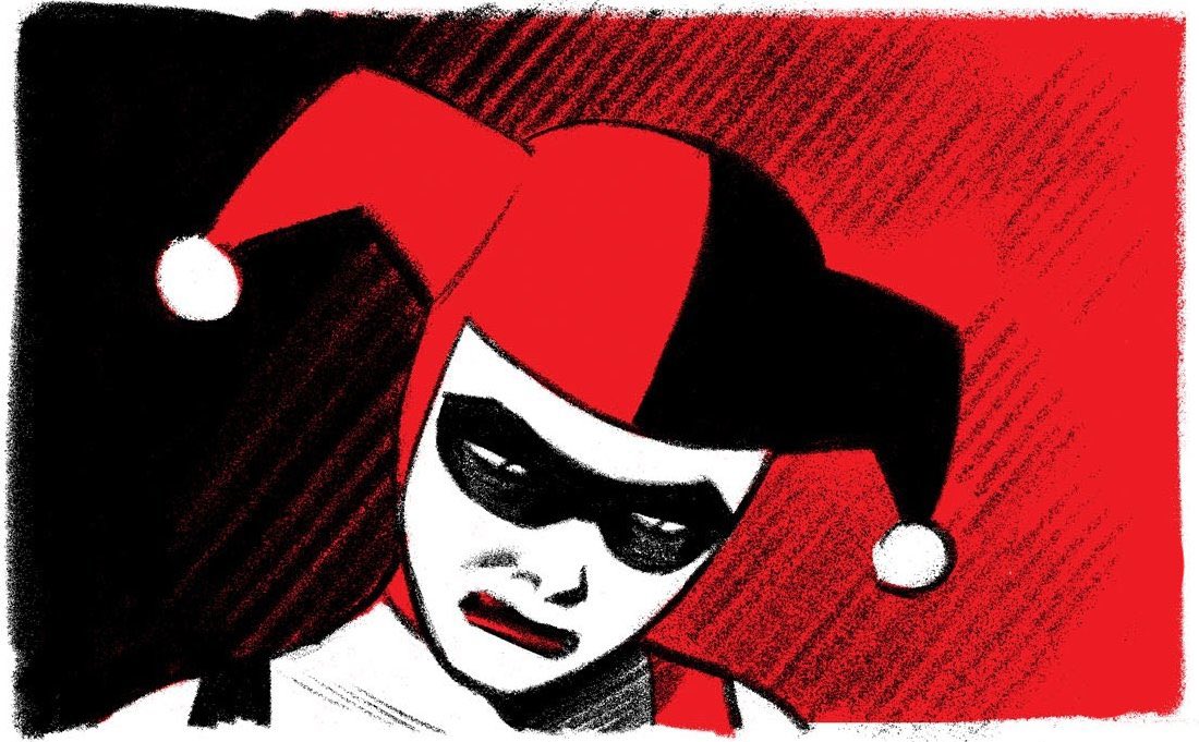 harley quinn: black + white + red #14