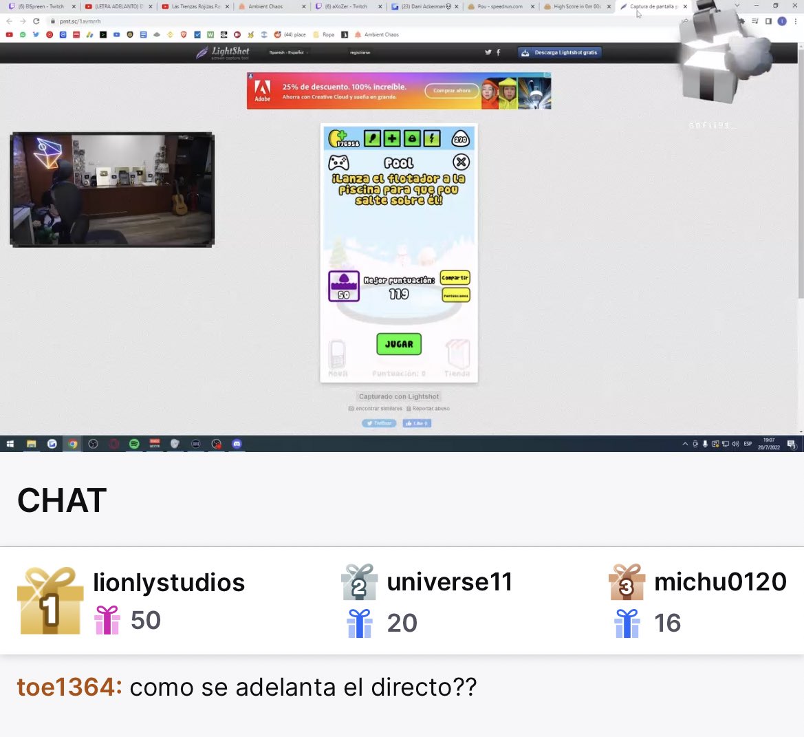 SpreenChats's tweet image. em creo q no se puede