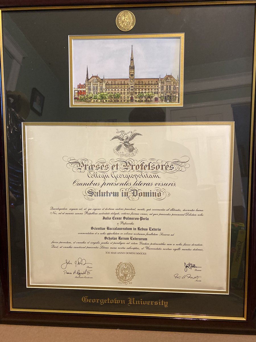 AidaPerla81's tweet photo. how many years, how many sleepless nights, how much effort;  at 2 years old he started kindergarten;  I mean, it's been 20 years studying... and everything is summed up in this diploma!!!  I couldn't be more proud of your achievement!!! @georgetownsfs @Georgetown #proudmom https://t.co/52dj21IzWA
