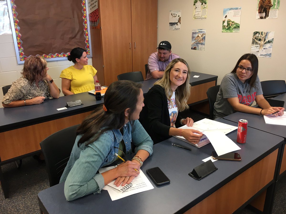 teacherman82's tweet photo. Excellent day of learning with teachers at Durant High School for the last stop of #EngageOK Oklahoma has some dedicated English teachers. #oklaed https://t.co/qJipi5LLXb
