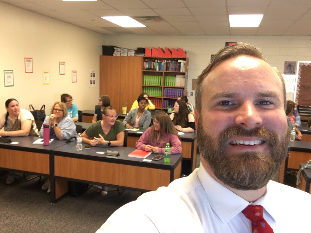 teacherman82's tweet photo. Excellent day of learning with teachers at Durant High School for the last stop of #EngageOK Oklahoma has some dedicated English teachers. #oklaed https://t.co/qJipi5LLXb