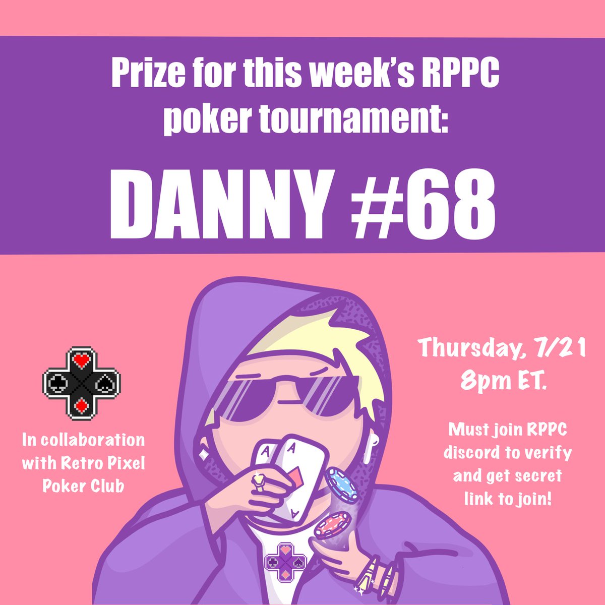 Entry is free, plus the winner gets a Plumptins NFT! It's a win-win ✨

[Details in discord]
<a href="/RetroPixelPoker/">Retro Pixel Poker Club NFT</a>
#nft #poker #NFTCommmunity