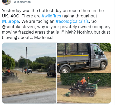 SLeguil's tweet photo. Social media is full of examples of poor, biodiversity-destroying council practices: trees pollarded at worst of drought, grass mowed to dust, flowers hacked. Why? 👉This: private contracts are not compatible with environmental management - nature is by definition too variable.👇 https://t.co/8hAaApnaXE