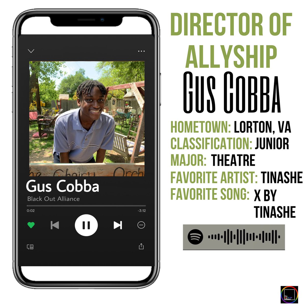 Introducing……. OUR DIRECTOR OF ALLYSHIP! 🫦 Gus Cobba ! 🏳️‍🌈🤩 #unt #untpride #blackoutunt #blackoutalliance