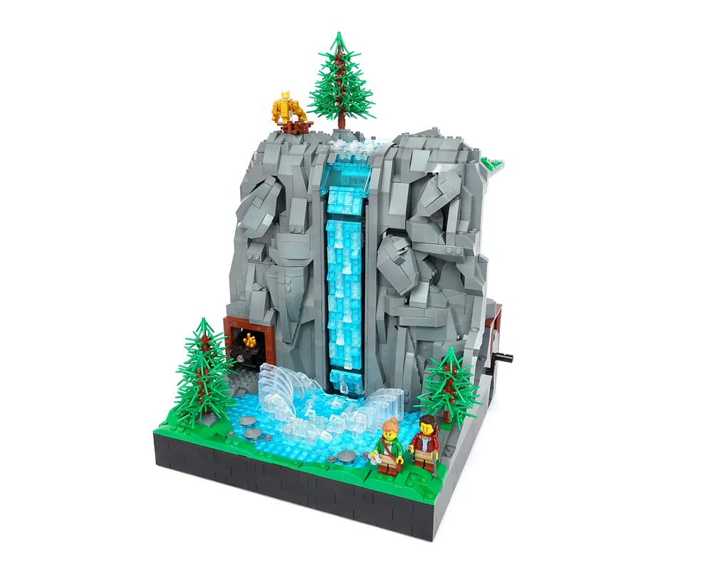Working Waterfall by LEGOParadise #LEGO reb.li/m/117747