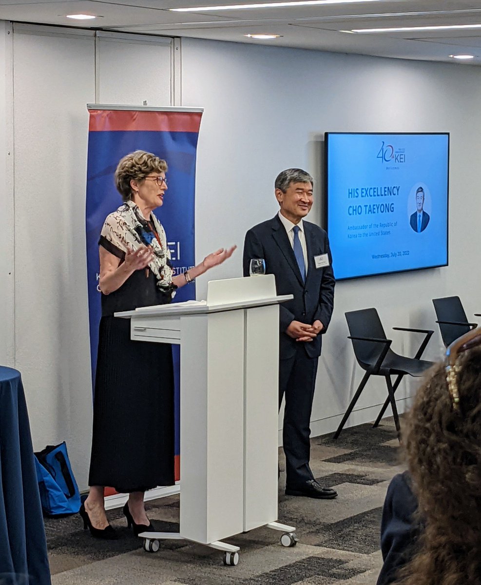 KEI (@koreaeconinst) on Twitter photo Welcome to Washington DC and to KEI, Ambassador Cho Taeyong!
We look forward to working with you! Welcome to Washington DC and to KEI, Ambassador Cho Taeyong!
We look forward to working with you!
