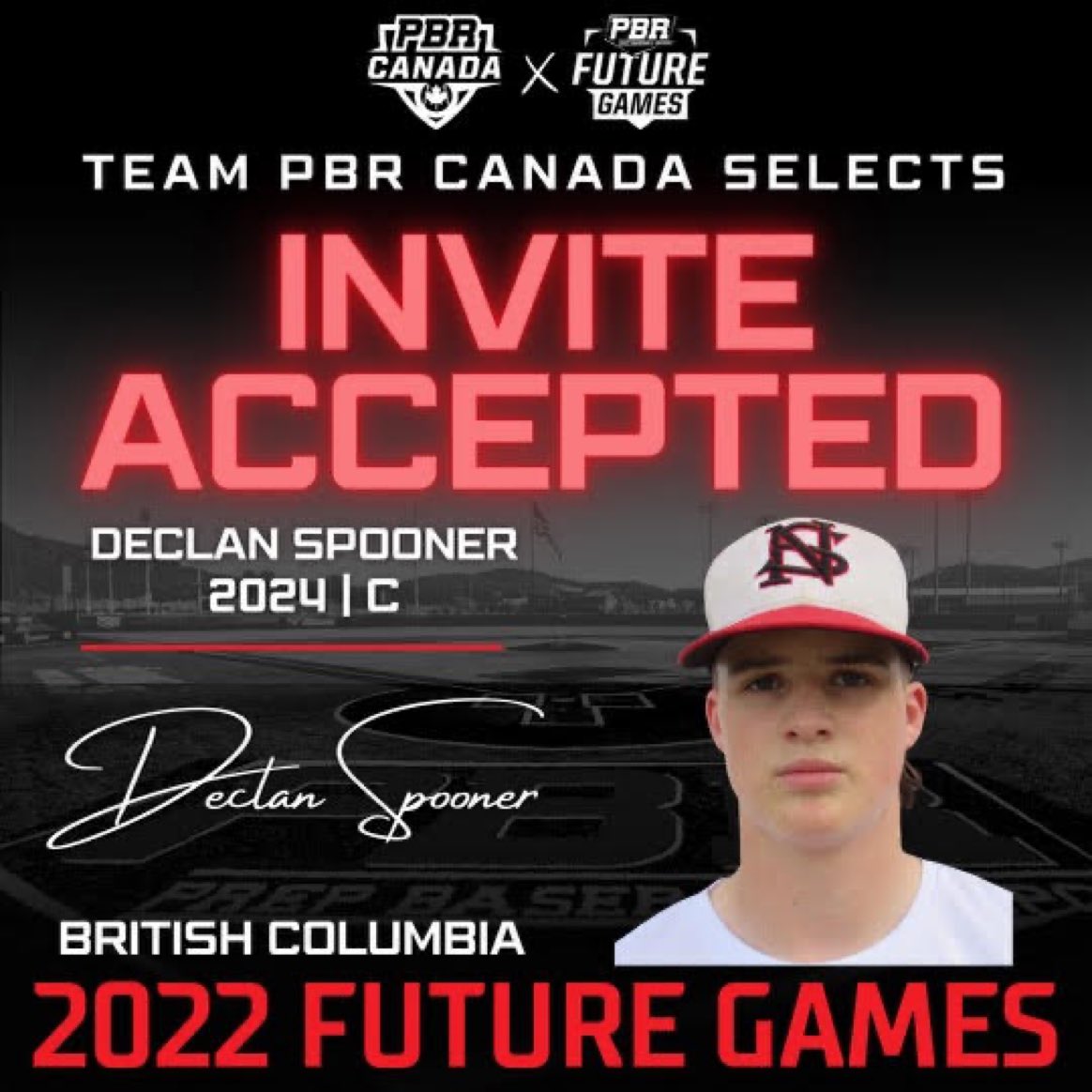 See you in ATL, Declan Spooner (<a href="/DECLANSPOONER70/">Declan Spooner</a>) 🤩 

‘24 C Spooner is headed to the Top Uncommitted event in America…

The Future Games at @lakepointsports ‼️

#BeSeen🇨🇦 #PBRFutureGames