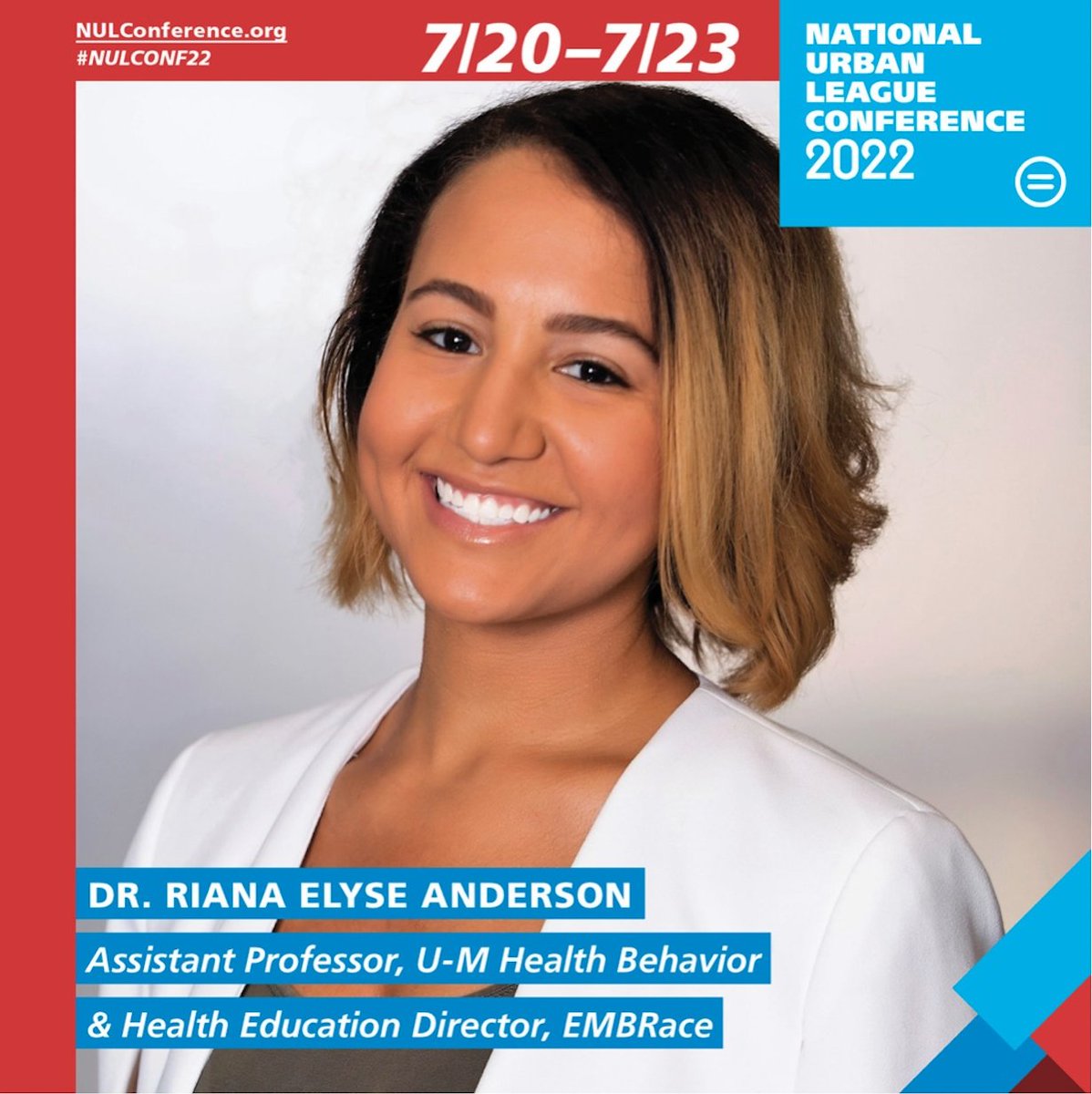 A sis is thrilled to speak at the @NatUrbanLeague's Forum on 'Black Health: Racism is a Preexisting Condition' on Thursday at 11:15aE! Stream online or catch me live in DC if you'll be there! #NULCONF22 

conference.iamempowered.com/washington-202…