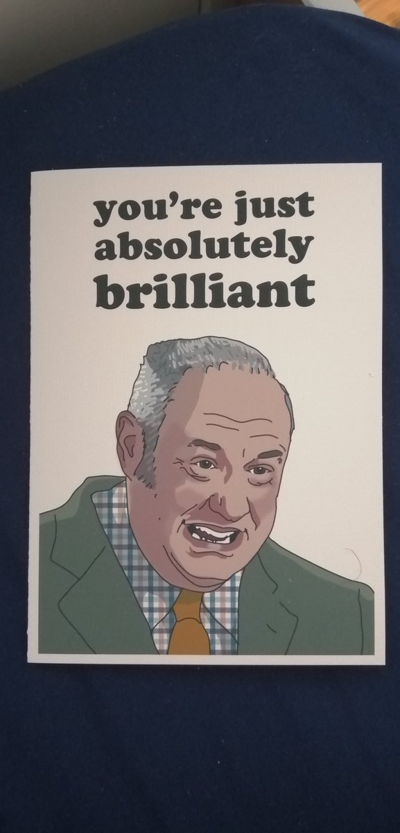 It was my #birthday! My friends know how much I love you, @KBJWhitstable so they got me this card. 💙 For my next birthday I asked them to get you over for dinner. Would you pencil it in? 20 July 2023