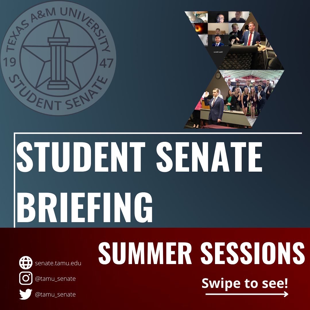 TAMU Student Senate on Twitter "Read about what the Student Senate has