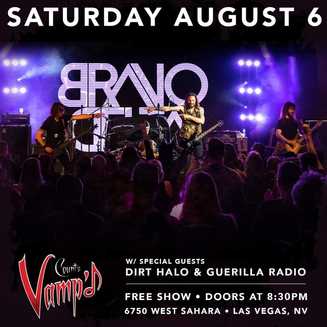 Join us in Las Vegas on August 6 at <a href="/VampdVegas/">VampdVegas</a> alongside our friends <a href="/DirtHalo/">Dirt Halo</a> and Guerilla Radio - Tribute to Rage Against The Machine. Free show, doors at 8:30pm.