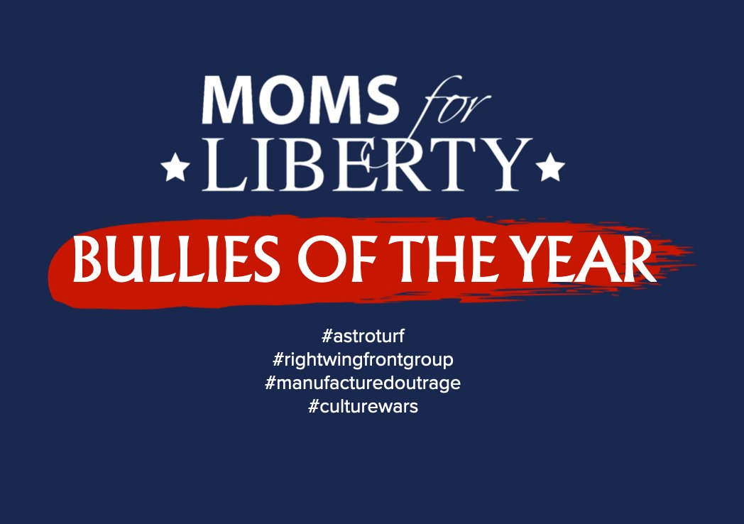 jnorcr's tweet photo. #Moms4Liberty #Nobodylikesabully 
2022 #BullyoftheYear #PewaukeeWI #OzaukeeWI https://t.co/4NcRdnyeQ9
