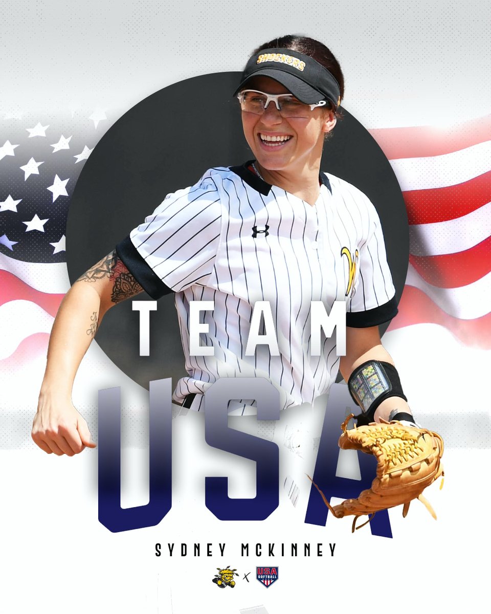 🔴🇺🇸⚪️🇺🇸🔵🇺🇸

<a href="/sydneyrmckinney/">Syd McKinney</a> → <a href="/USASoftballWNT/">USA Softball Women's National Team 🇺🇸</a> 

Syd will become the first Shocker to don the Stars &amp; Stripes next month when she heads to Japan with the #USWNT for the Japan All-Star Series.

📰 | bit.ly/3RKlX5r