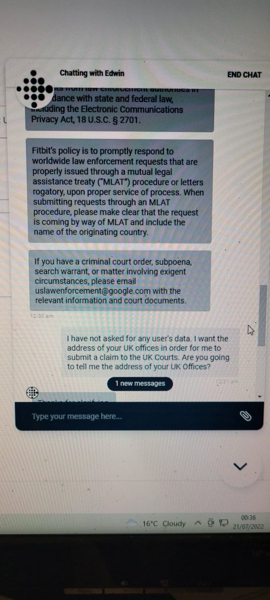 jack_young34's tweet photo. Never exactly encouraging when #fitbit don't know the address of their offices... @fitbit @FitbitSupport @FitbitUK  knew I should have brought a @GarminUK . 
#fitbitionic #customersupport #awfulservice #Stressed #compensation https://t.co/Xxlo41FUgY