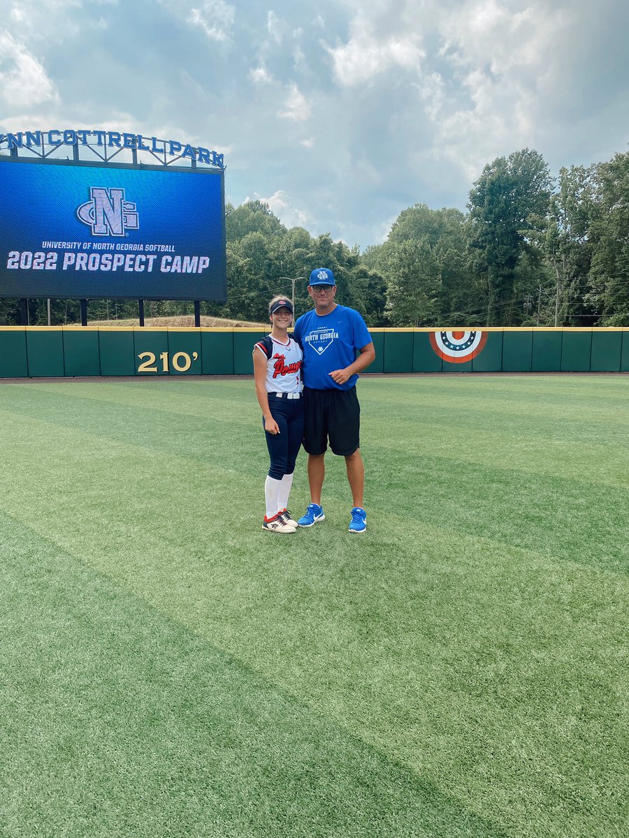 ella_rouse1's tweet photo. Had an absolute wonderful time at the UNG prospect camp today! I learned a lot and I’m grateful to have had the opportunity. Thank you coach @MikeDavo17 for the great experience! https://t.co/nTUuiGu97V