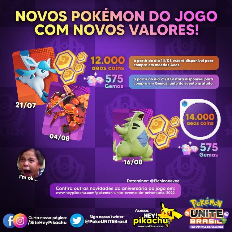 Pokémon UNITE anuncia 2 próximos Pokémon jogáveis ​​para abril e além - Dot  Esports Brasil