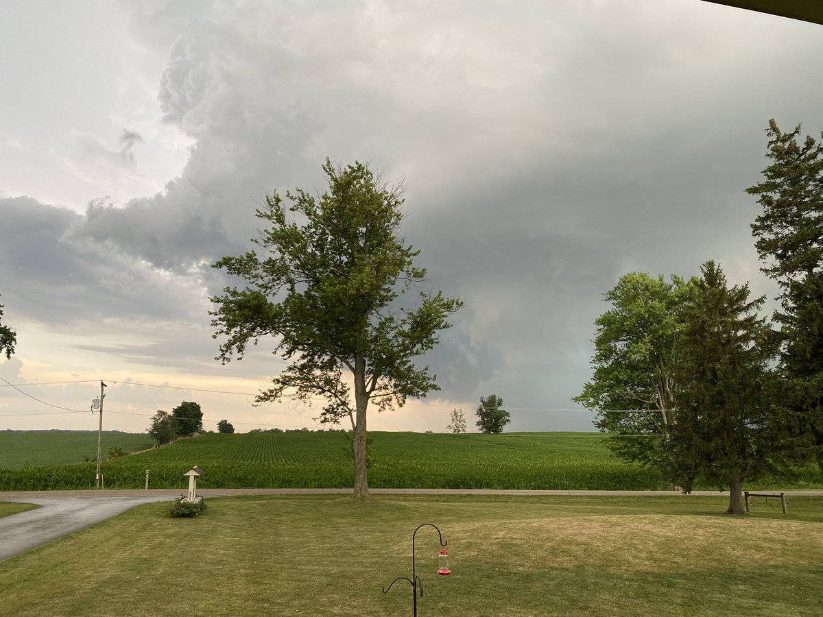Lisa_Ont's tweet image. Heavy rain, high winds, thunder and lightning just went through near Lucan, ON! 3/4 inch of rain in 15 mins! #onstorm #TWNStormCentre @weathernetwork