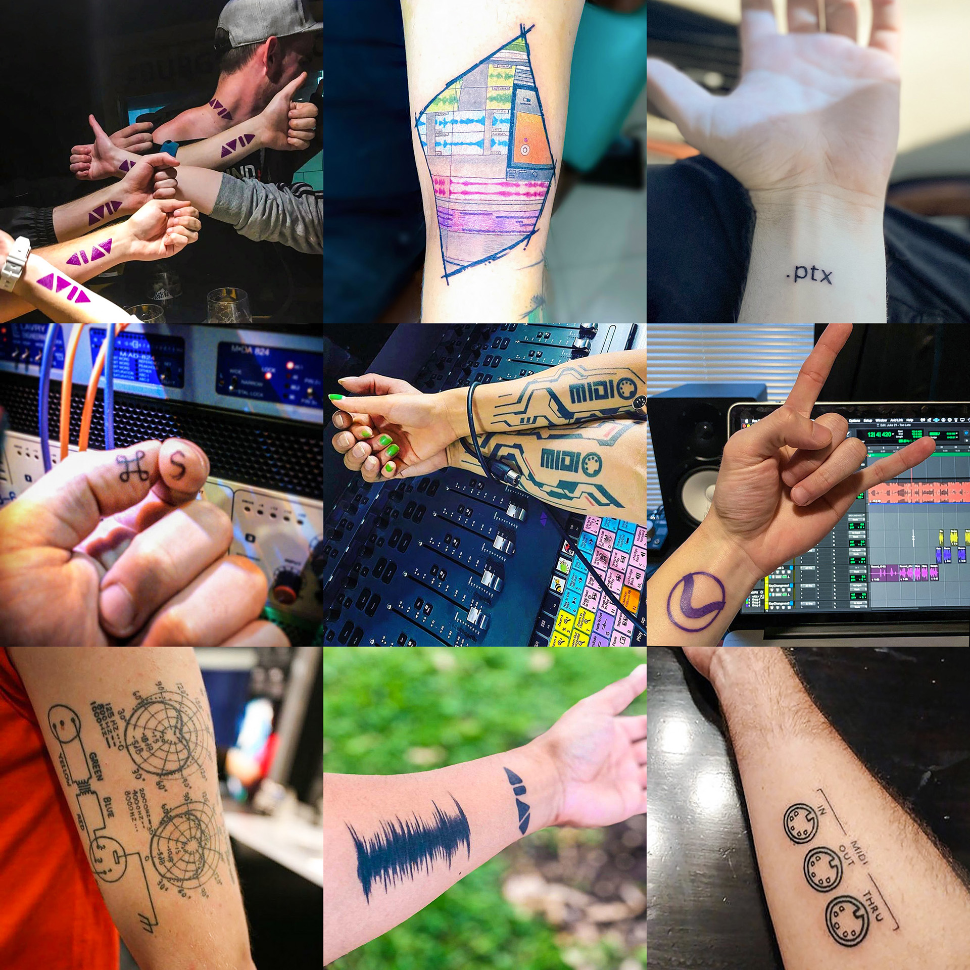 Avid on Twitter: "🎶 Studio tattoos ▶️ https://t.co/QBsNfbDFgU #tattoos  #studiolife #producer #music #mixing #recording #audio #daw #protools #avid  https://t.co/5DFFo3PsyM" / X