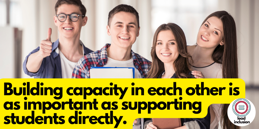 leeannjung's tweet photo. 🙌 When teachers request that students be pulled from their class, it's often due to fear and needing support. Building capacity in each other is as important as supporting students directly. #LeadInclusion #globaled #inclusion #UDLchat https://t.co/qPcdaDiyWf