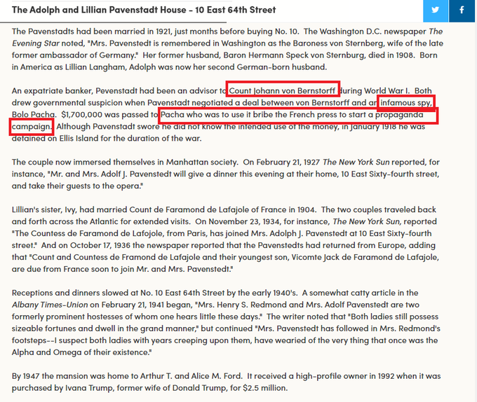 DecoderOfTruth's tweet photo. Spies and Propaganda

Baron Hermann Speck von Sternburg in 1890 was the 1st secretary of the embassy at Washington, DC. In 1900 he married Lillian Langham, an American citizen. He died in 1908, in 1921  Baroness von Sternberg married Adolph Pavenstadts her 2nd German-born husband https://t.co/0ARZYdYnp0