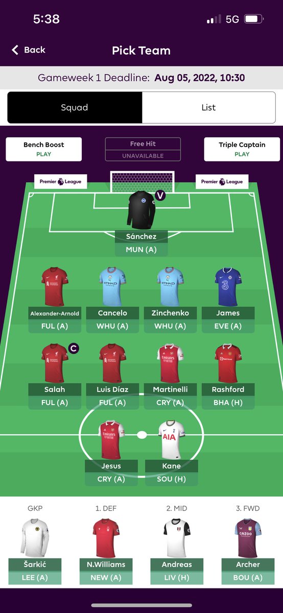 xunation's tweet photo. Obviously I’m gonna go back on my words. Cancelo, Luis Diaz and Martinelli in! https://t.co/1a1w21MtDY