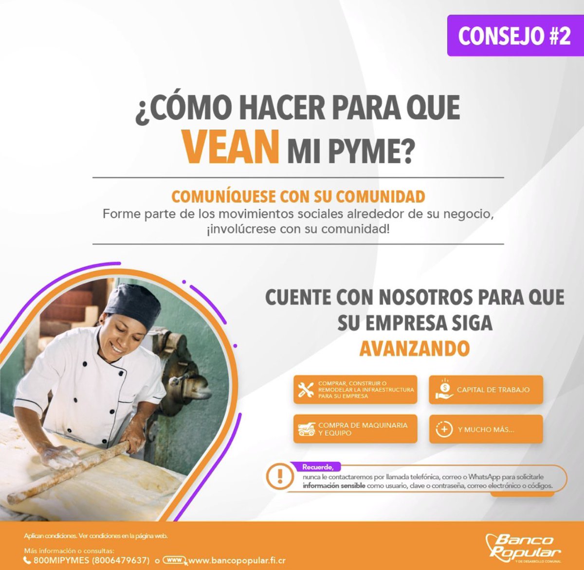 PymePlusCR's tweet image. ¿Buscando una asesoría y financiamiento para darle un buen impulso a su empresa? Acérquese al @BancoPopularCR y escoja cualquiera de las opciones que tenemos para impulsar su PYME.

Más información👉 bancopopular.fi.cr/empresas/?utm_…