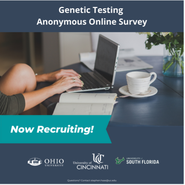 DrAnnaKerr's tweet image. Have you completed genetic testing? Were you unsure about the decision? Tell us about your experiences in this anonymous survey. Find out more: kerrcommlab.wixsite.com/uncertaintysur… 

#GeneticTesting #GeneticCounseling #Genetics #HealthComm #GcChat