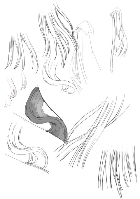 髪の毛のれんしう 