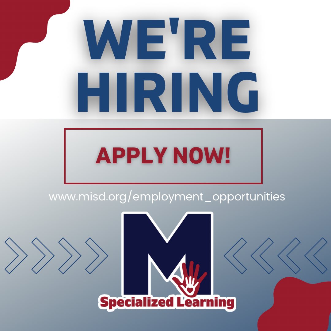 Want to #BePremier in Montgomery ISD?

Our Specialized Learning Department is seeking a Dyslexia Interventionist for the 2022-2023 school year. 

Please apply here: applitrack.com/montgomeryisd/…

#ALLinMISD #WeAreMontgomeryISD